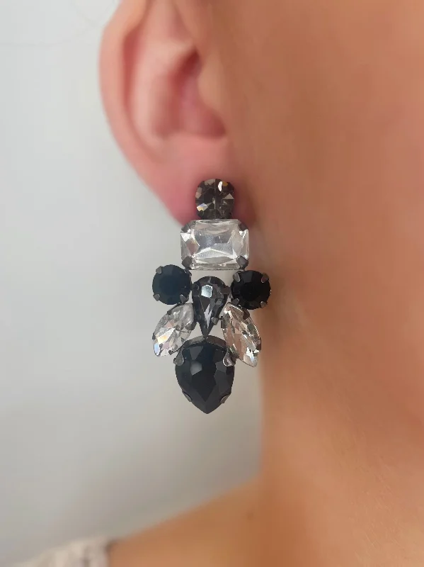 Black & Silver Baylee Earrings