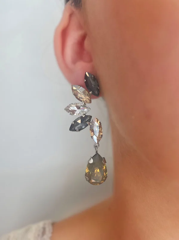 Charcoal Scarlett Earrings