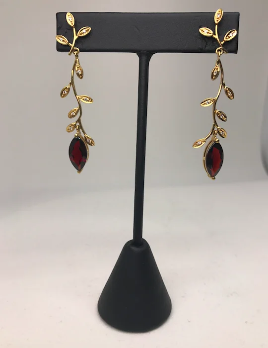 Garnet Dangle Earrings