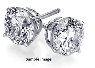 LAB GROWN ROUND DIAMONDS 0.28CTW STUD EARRINGS