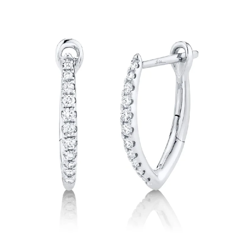 MARQUISE 0.15 CT. HUGGIE HOOP EARRINGS