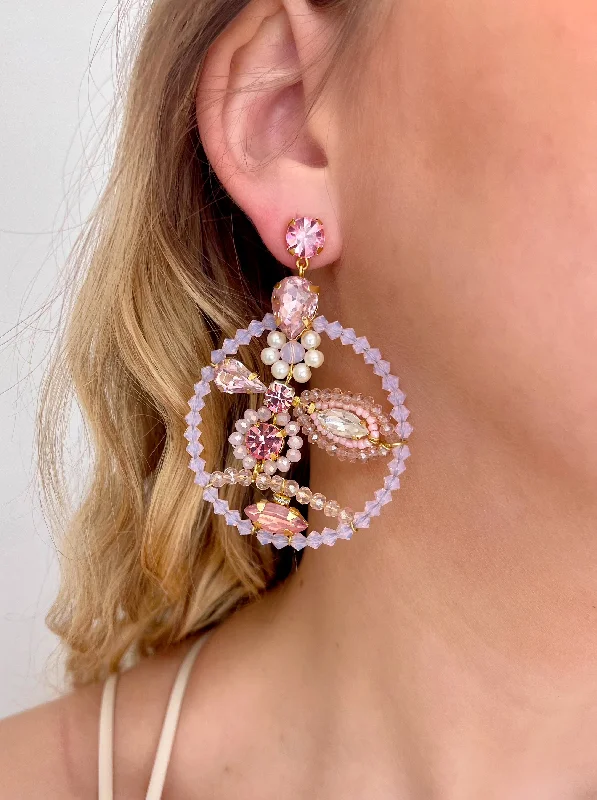 Light Pink Mini Beyonce Earrings