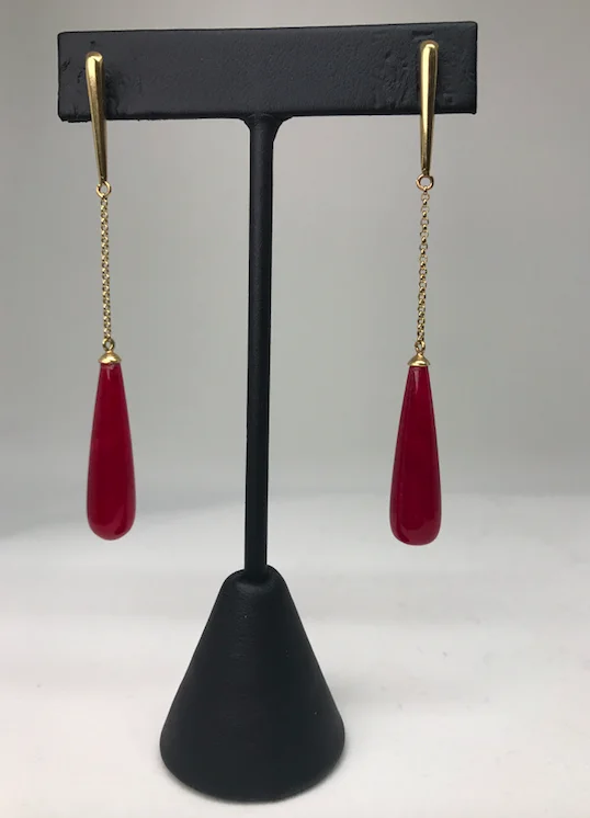 Red Andesine Earrings