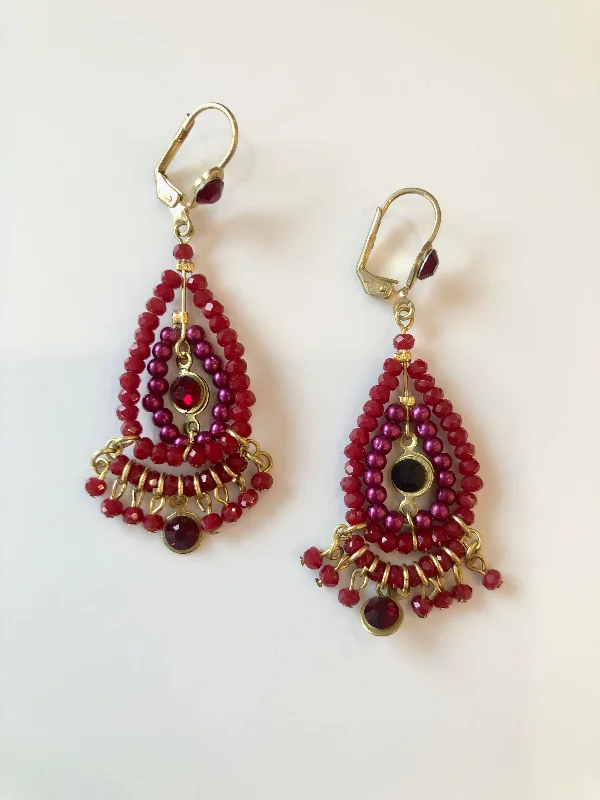 Red Lucy Earrings