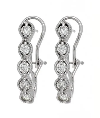 White Diamond Ladies Earrings (White Diamond 1.13 cts.)