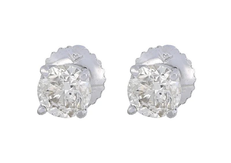 White Diamond Ladies Earrings (White Diamond 1 cts.)