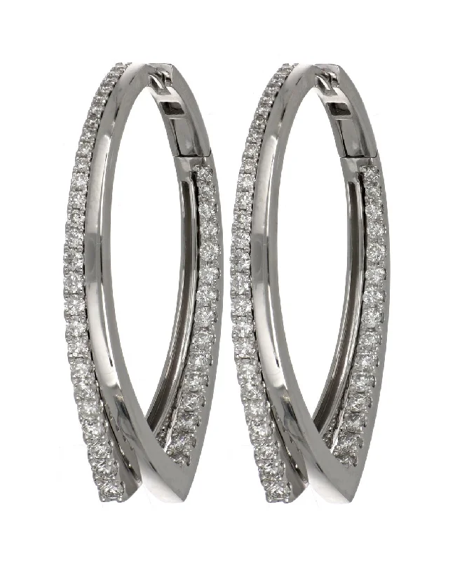 White Diamond Ladies Earrings (White Diamond 2.03 cts.)