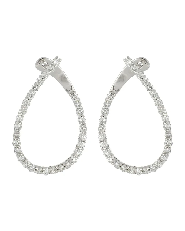 White Diamond Ladies Earrings (White Diamond 3.0 cts.)