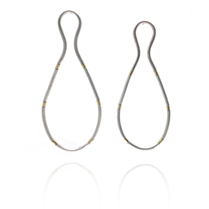 Closed Loop Earrings - Silver/Gold