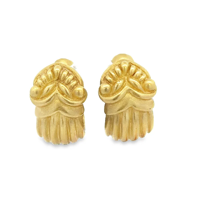 Designer Vahe Naltchayan Greek Revival Statement Earrings