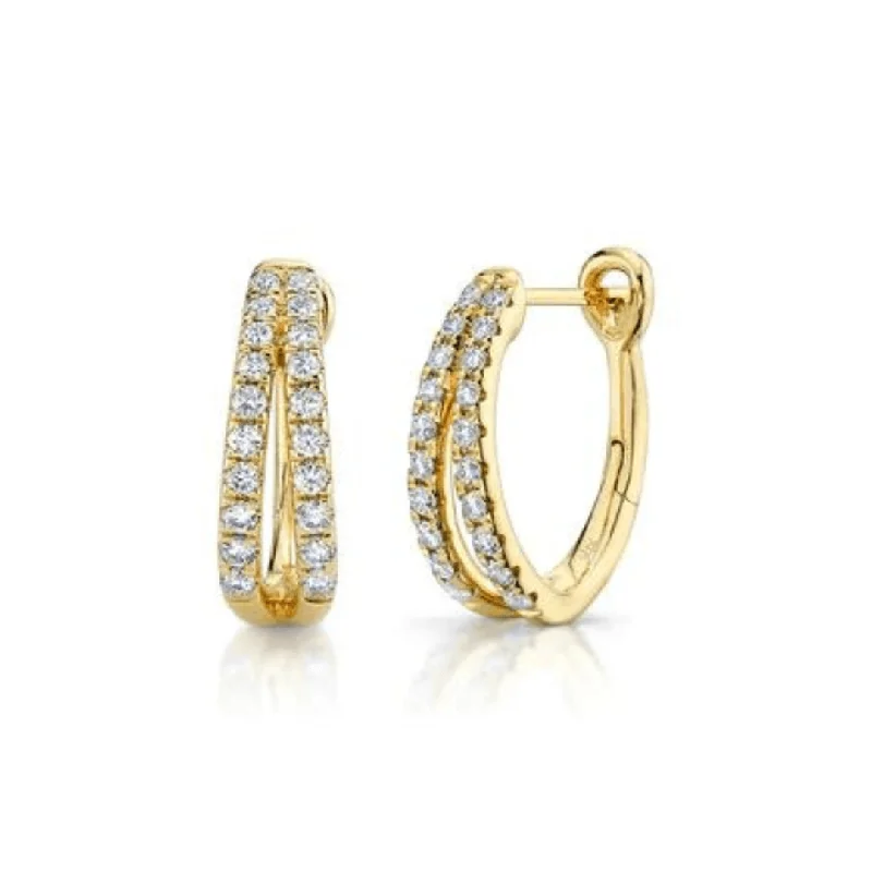 Diamond Split Hoops