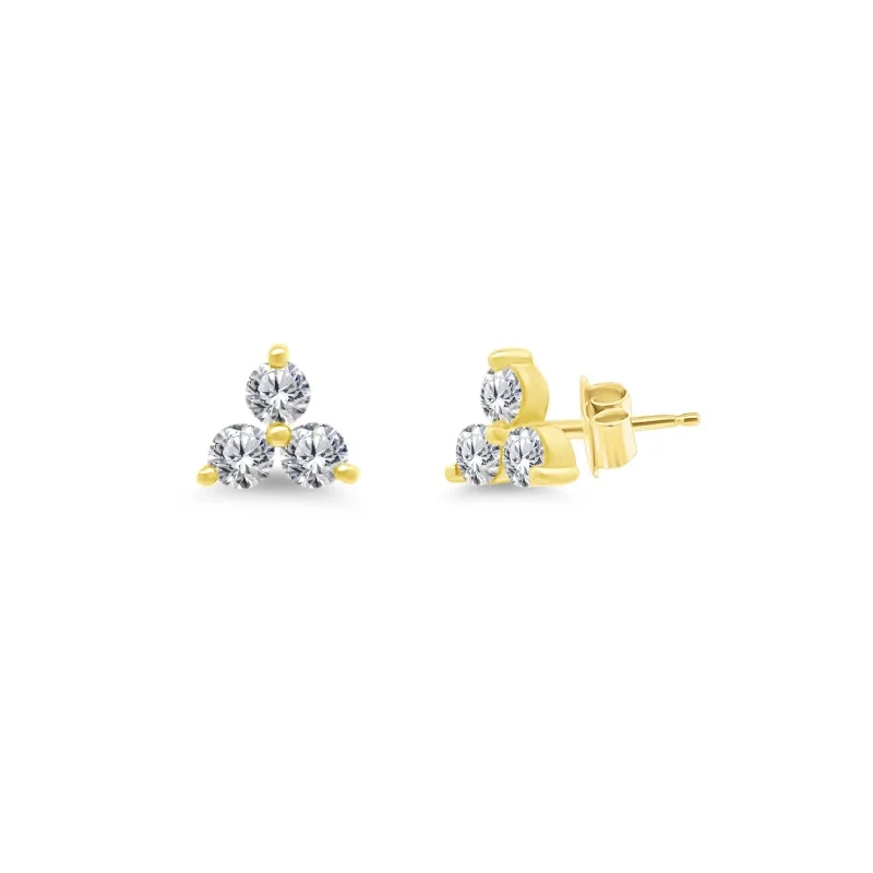 Diamond Trio Studs