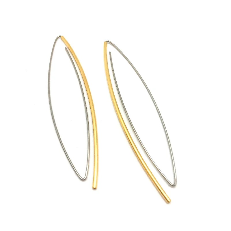 Gold Bar Earring