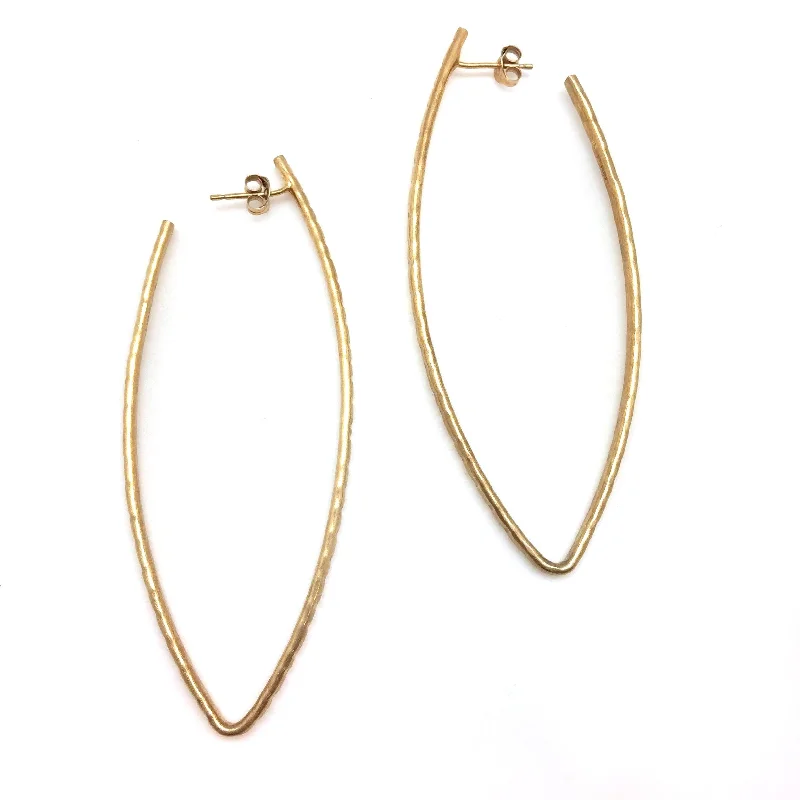 Gold Ellipse Earrings