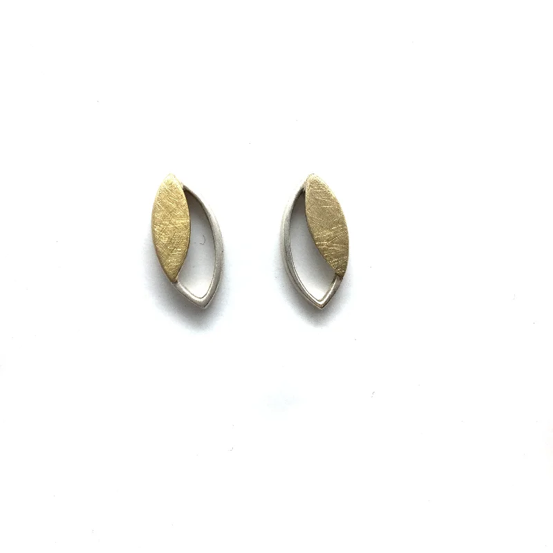 Gold Ellipse Frame Studs