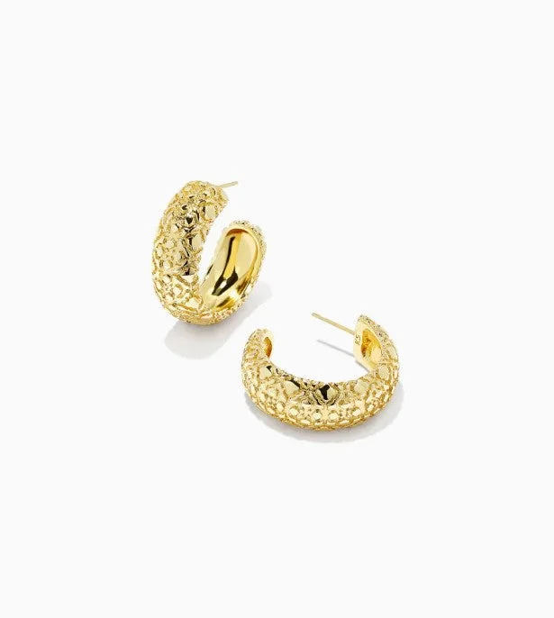 Gold Tone "Harper" Hoops