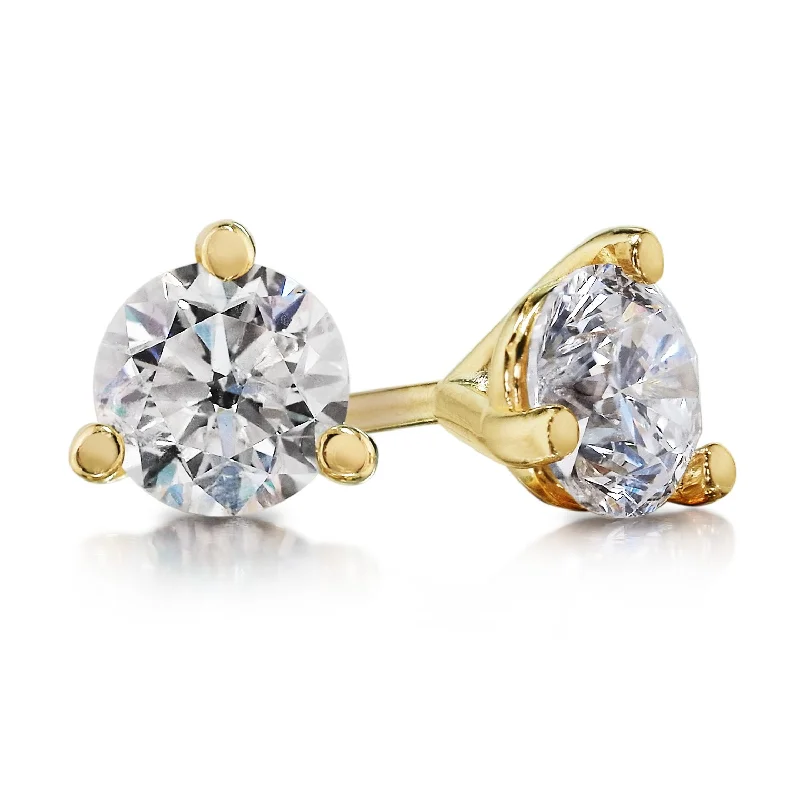 Lab Grown Martini-Set Diamond Stud Earrings- 0.70 ctw.