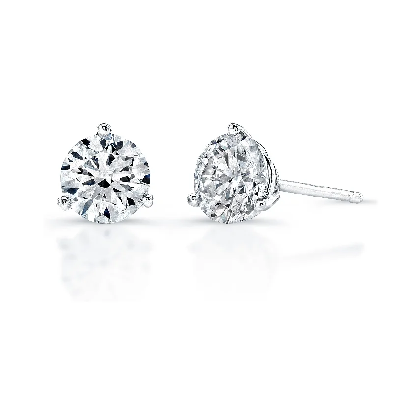 Martini Set Diamond Stud Earrings- 0.40 ctw.