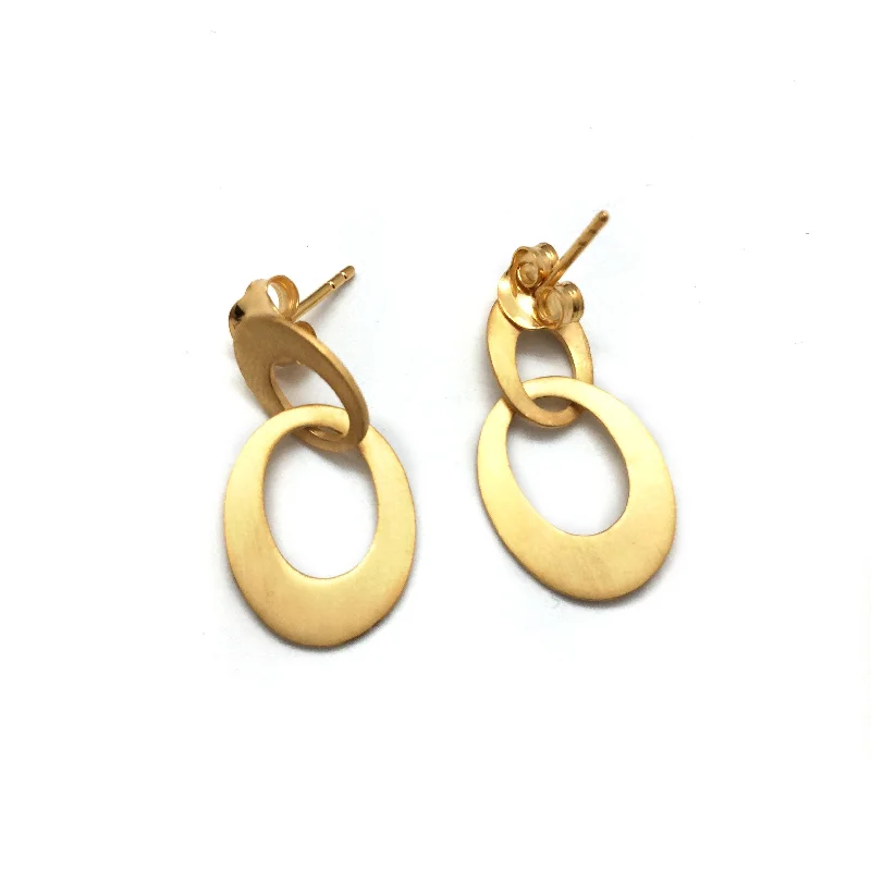 Mini Link Earrings - Gold