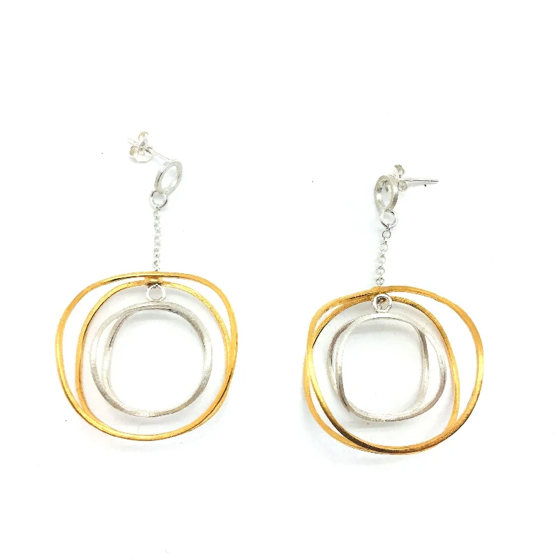 Orbital Hoop Chains - Silver/Gold