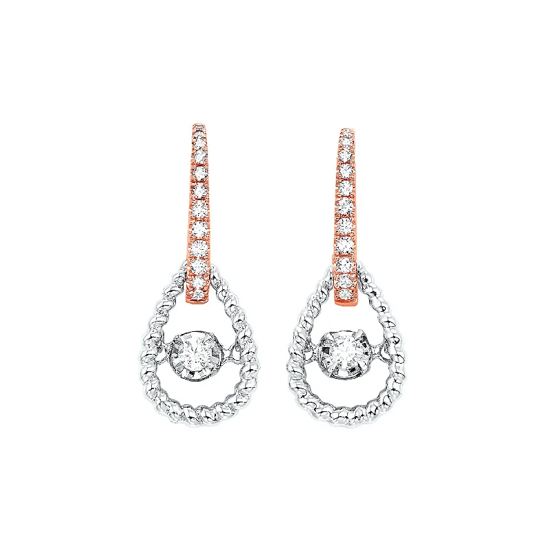 Pear Shaped Rhythm of Love Diamond Earrings