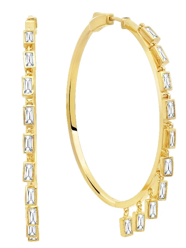 Prism II Hoop Earrings Finished in 18kt Yellow Gold Sale