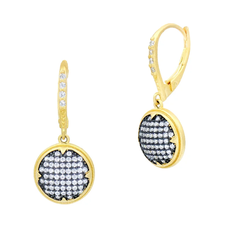 Signature Times Square Pavé Lever Back Earrings