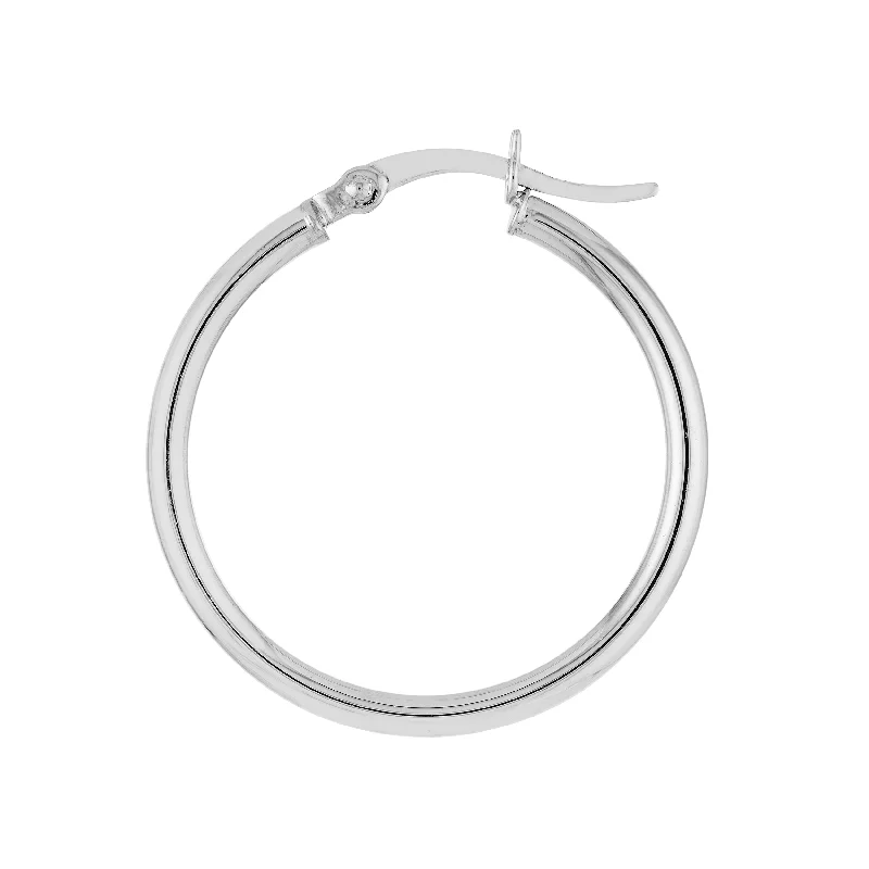 Silver Hoops