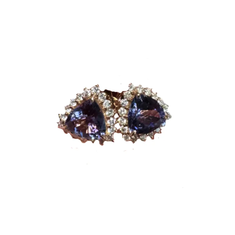 Tanzanite Post Earrings