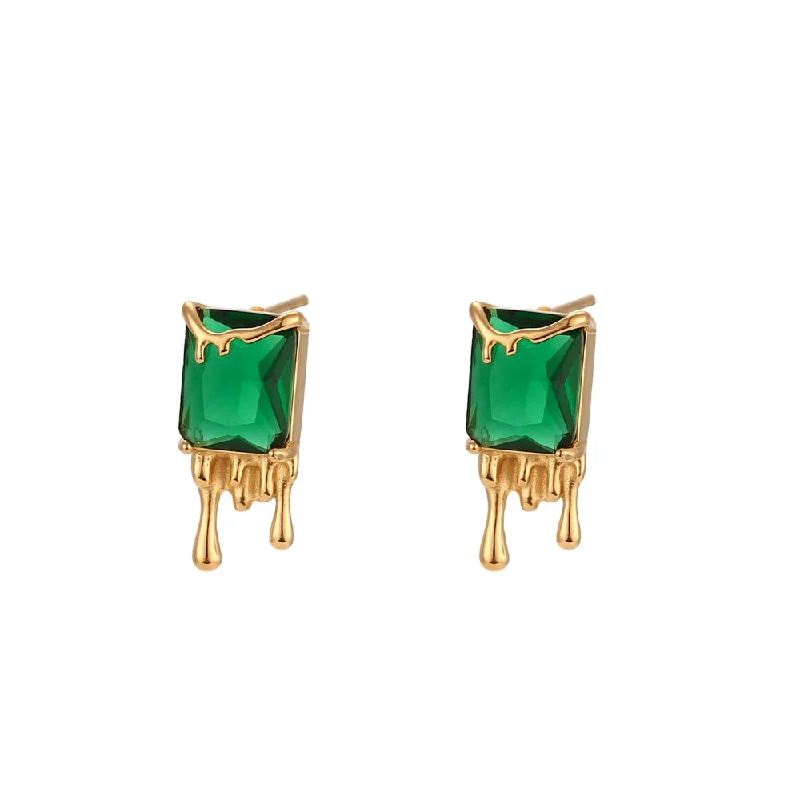 Ear Studs-Gold-Lvzuan