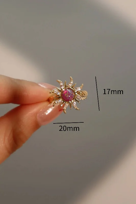 Purple Opal Ring (Gold)