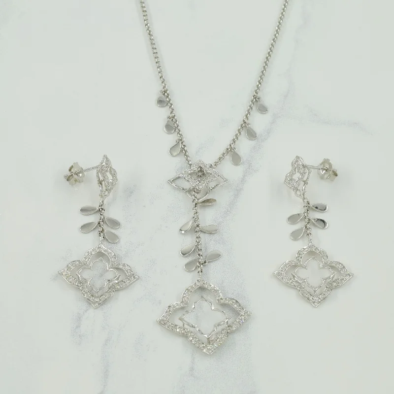 Diamond Necklace & Earring Set | 0.60ctw | 16" |