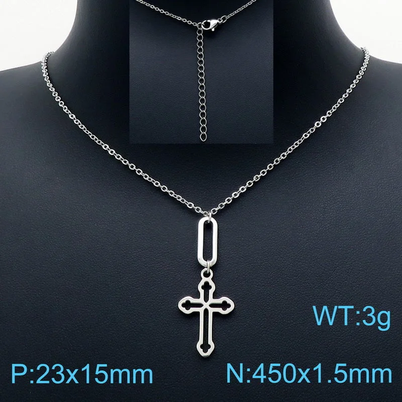 Steel Necklace KN201664-Z