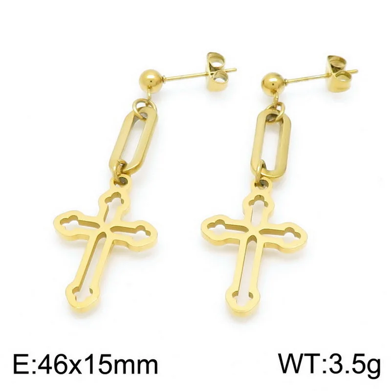 Gold Earrings KE99879-Z