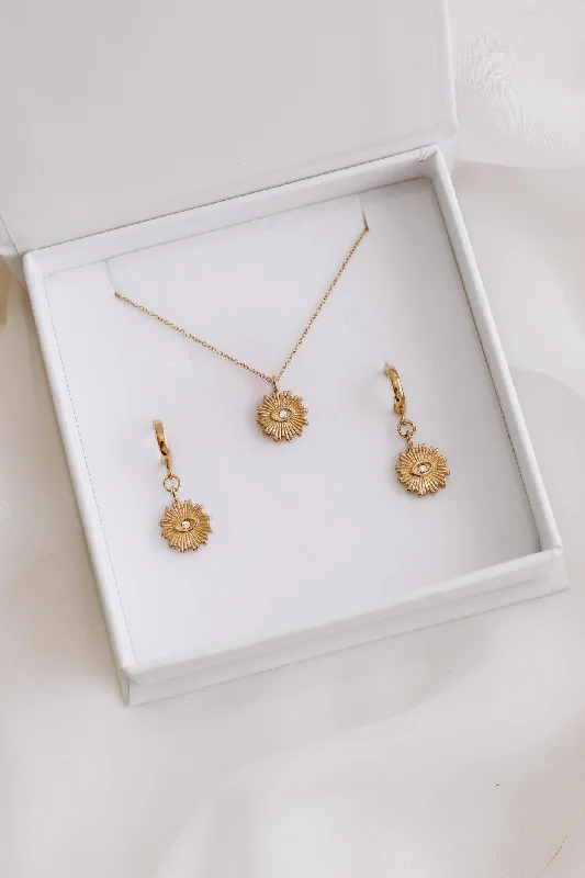 Imogen Necklace & Earring Bundle - Gold or Silver Stainless Steel