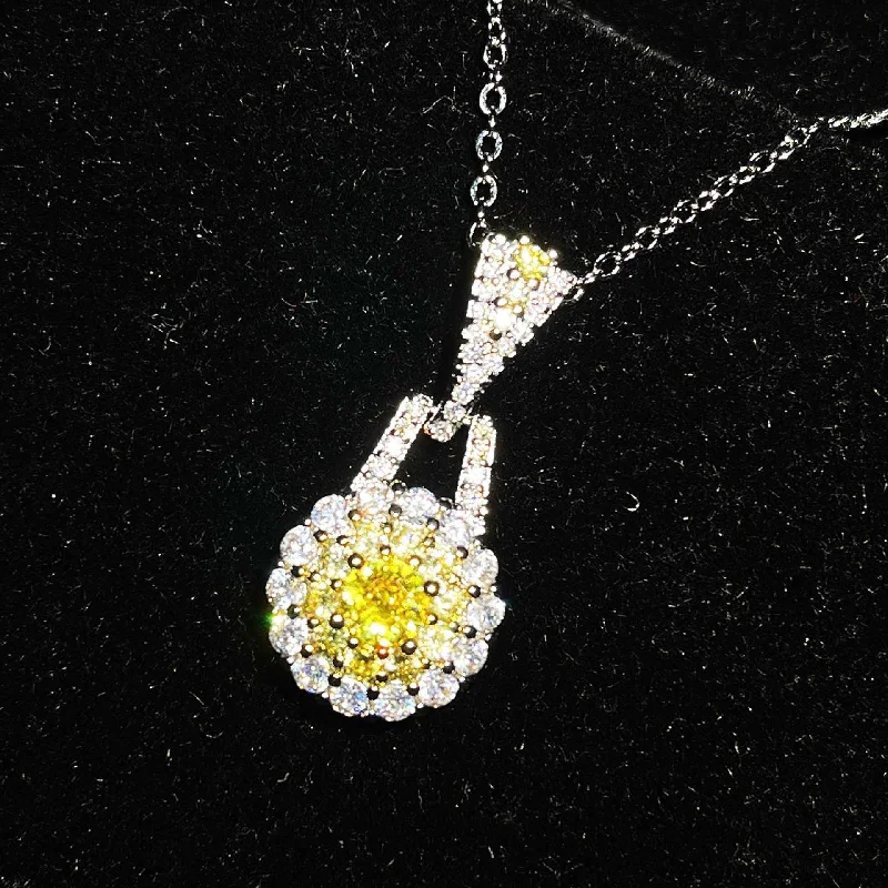 Yellow Diamond Pendant [without Chain]]