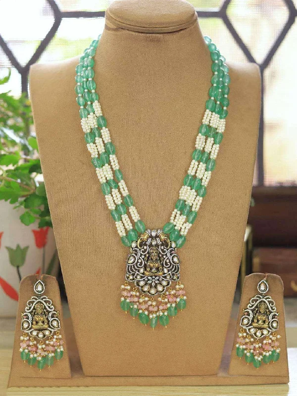 Royal Long Necklace With Earrings