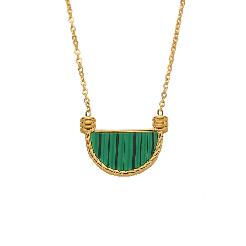 N298 Gold Malachite