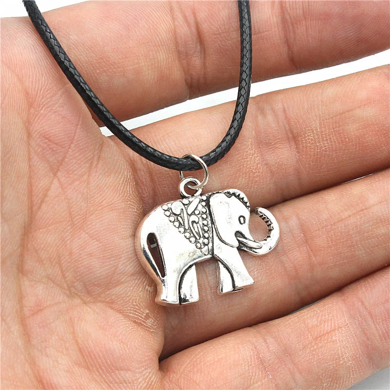 Wholesale Elephant Zinc Alloy Earrings Necklace Jewelry Set