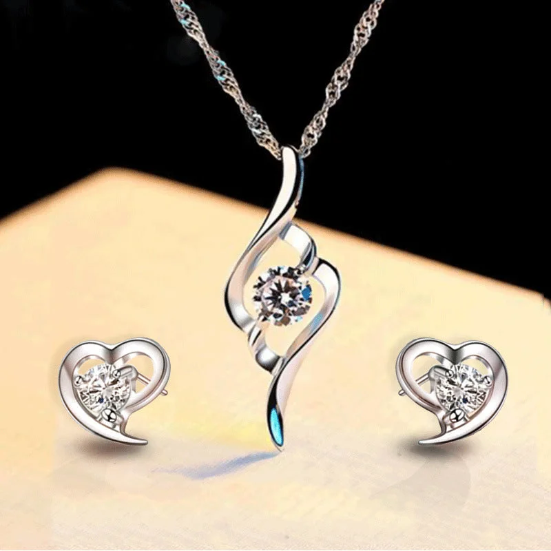 Wholesale Necklace Set Alloy Pendant Earrings