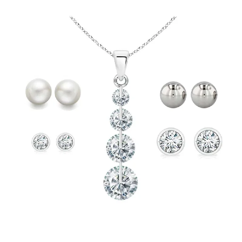 Set of 5 Earrings And Necklace Set